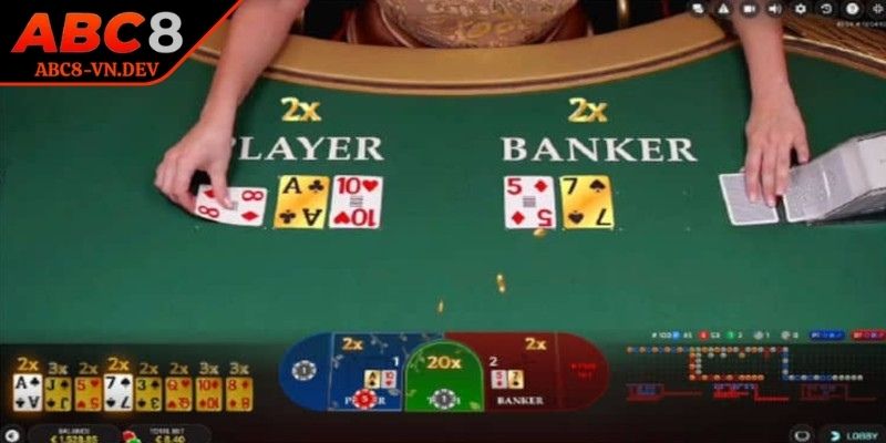Hướng dẫn cách chia bài baccarat ABC8